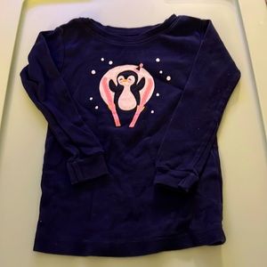 Baby Gap Embroidered Penguin Long Sleeve T. 3T.